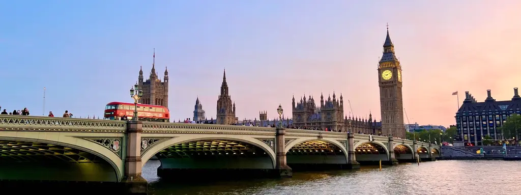Vista da cidade global de Londres